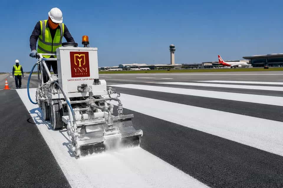 MMA resin cold plastic airport runway marking paint — YNM Safety