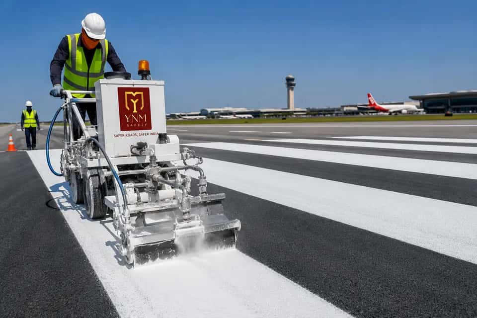 MMA resin cold plastic airport runway marking paint — YNM Safety