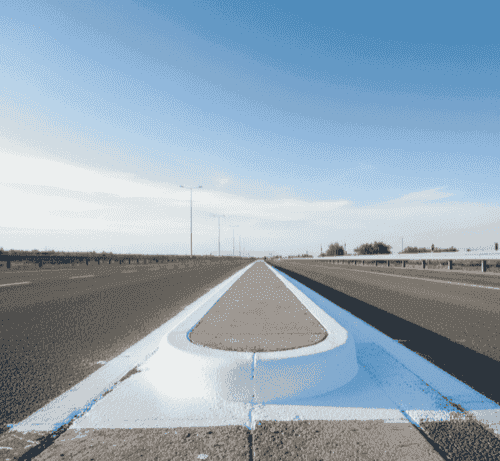 Road kerbs and edge markings