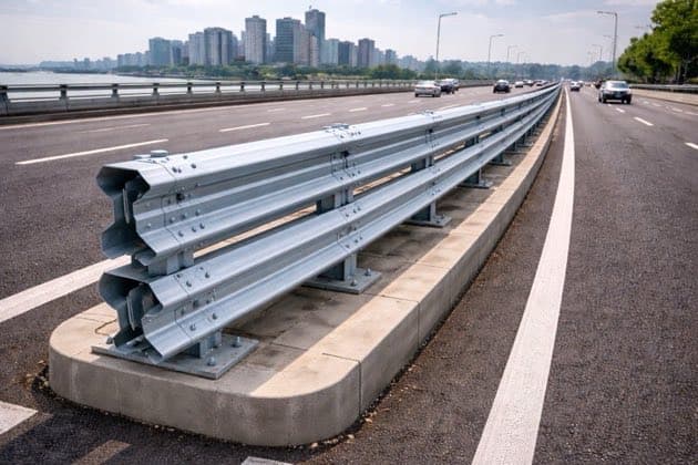 Double W Beam Crash Barriers - YNM Safety | Hot Thermoplastic Paint Manufacturers India - Image 3