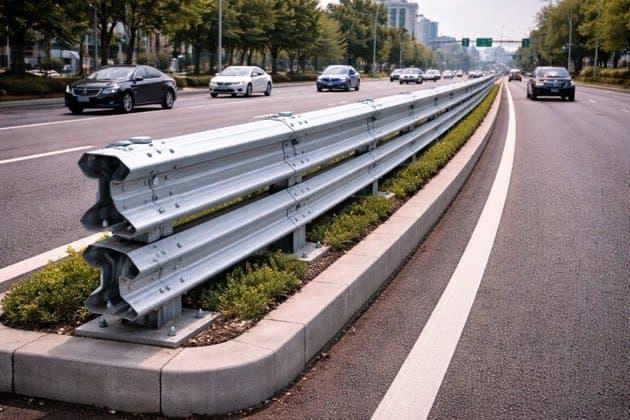 Double W Beam Crash Barriers - YNM Safety | Hot Thermoplastic Paint Manufacturers India - Image 5