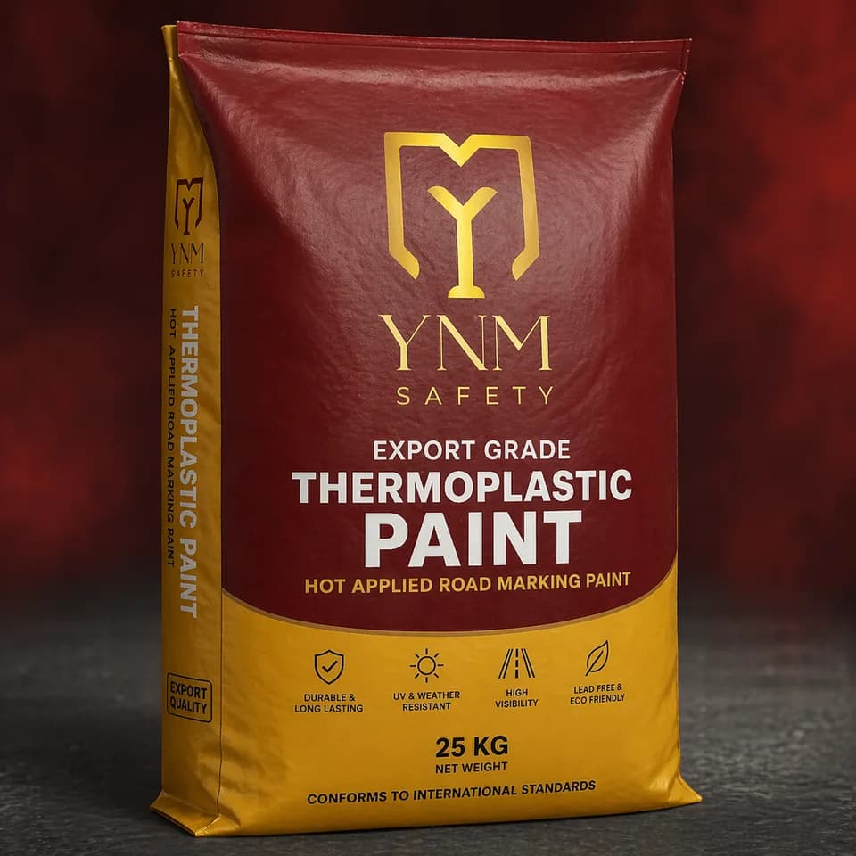 Hot thermoplastic export-grade road marking paint packed for international shipment