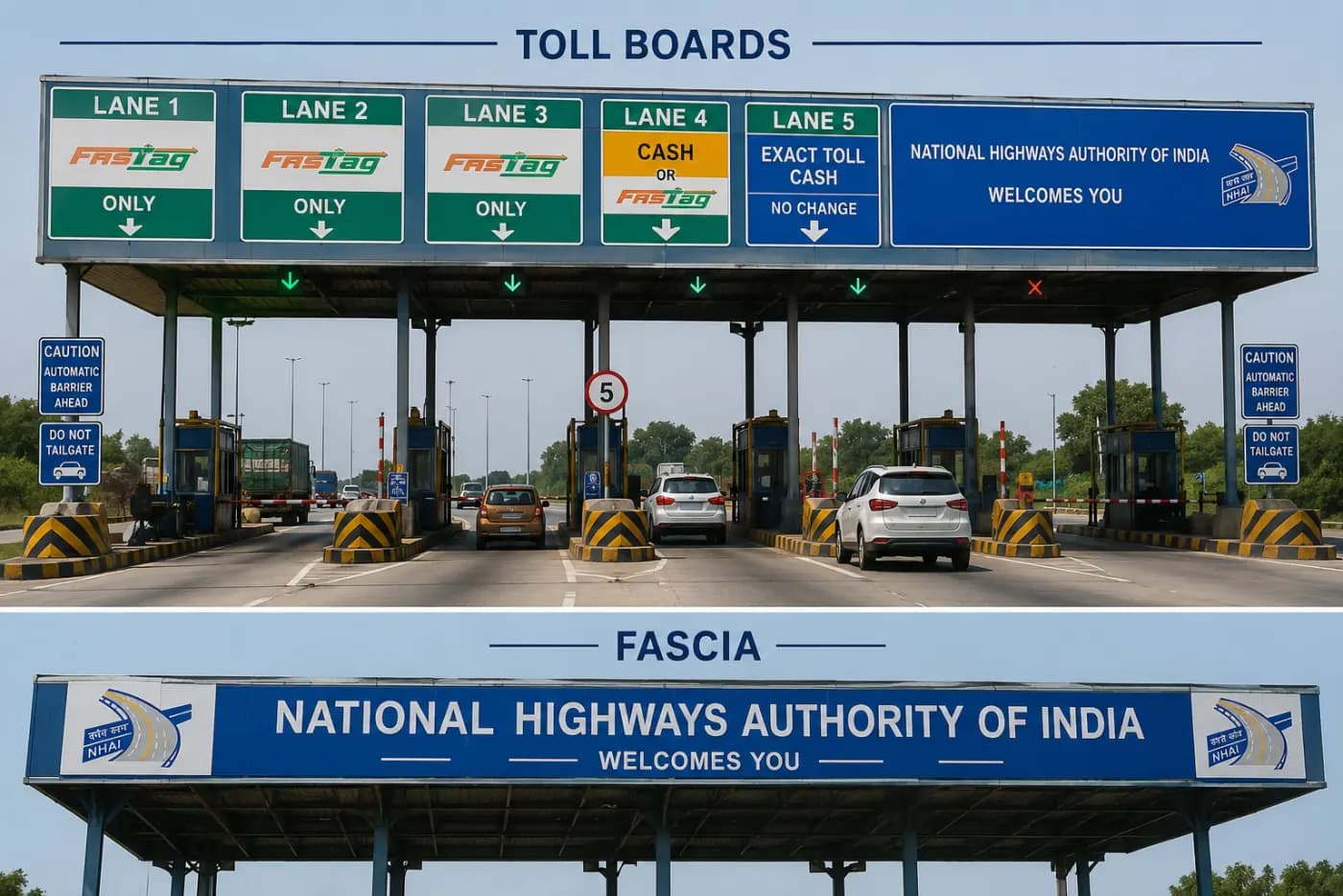 Toll Boards & Facia Manufacturers — manufactured by YNM Safety, road marking and road safety products