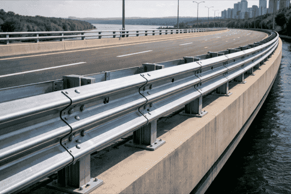 Thrie Beam Crash Barrier - YNM Safety | Hot Thermoplastic Paint Manufacturers India - Image 3