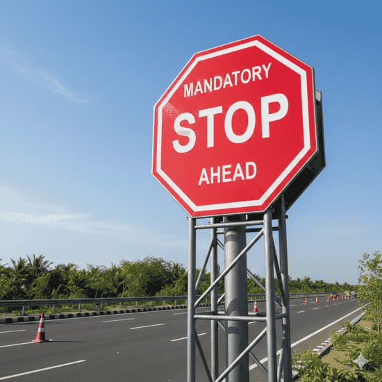 Mandatory Sign Board (Octagonal) - YNM Safety Products India