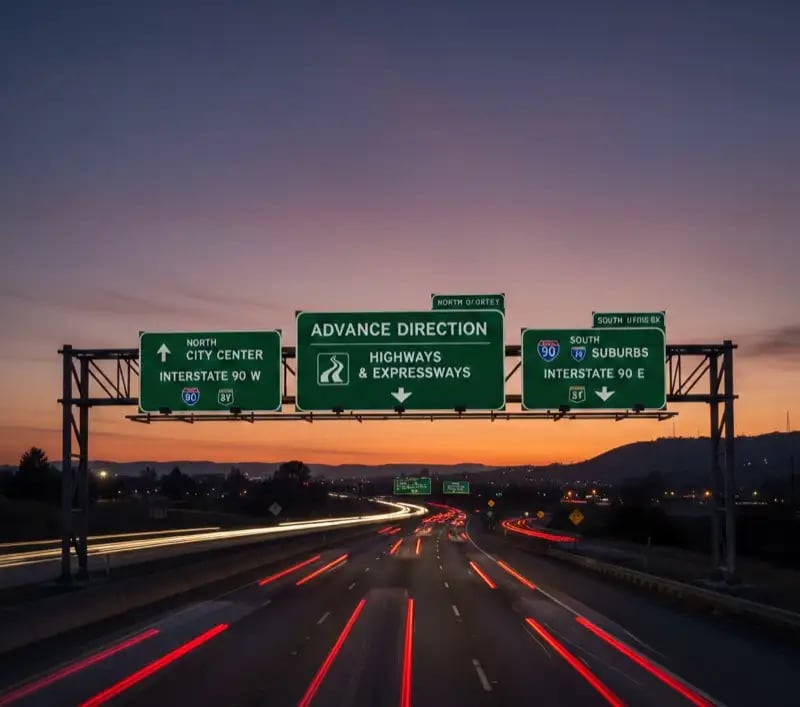 Advance Direction Boards - YNM Safety | Hot Thermoplastic Paint Manufacturers India - Image 1