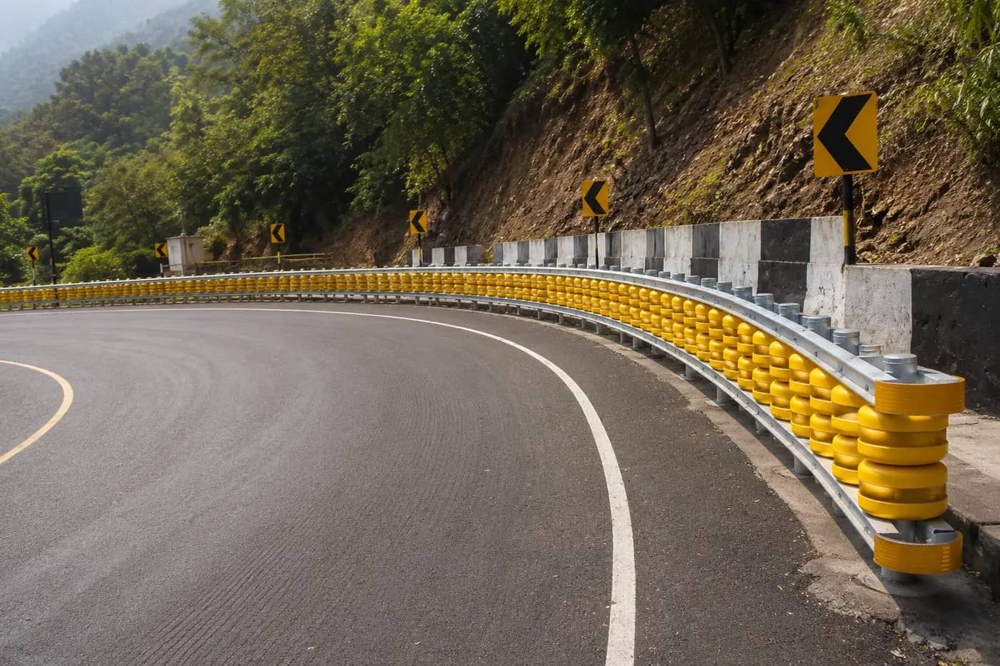 Roller Beam Crash Barriers Manufacturers - YNM Safety