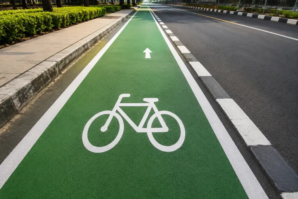 Cycle Track Marking Paint - YNM Safety Parking Safety Product | Marking & Signage
