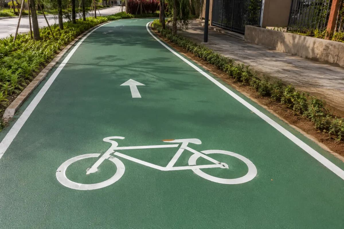 Cycle Track Marking Paint Manufacturers - YNM Safety Parking Safety Product | Walkways & Markings