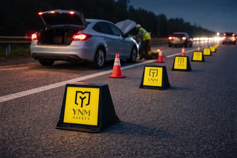 Box Type Median Marker - YNM Safety Road Safety Furniture | Road Safety Equipment India