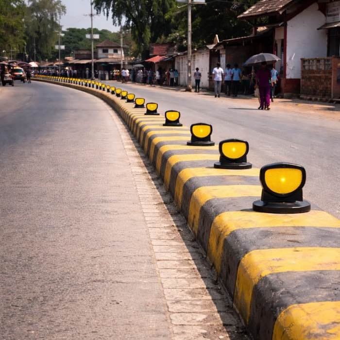 Flexible Median Marker - YNM Safety Road Safety Furniture | Road Safety Equipment India