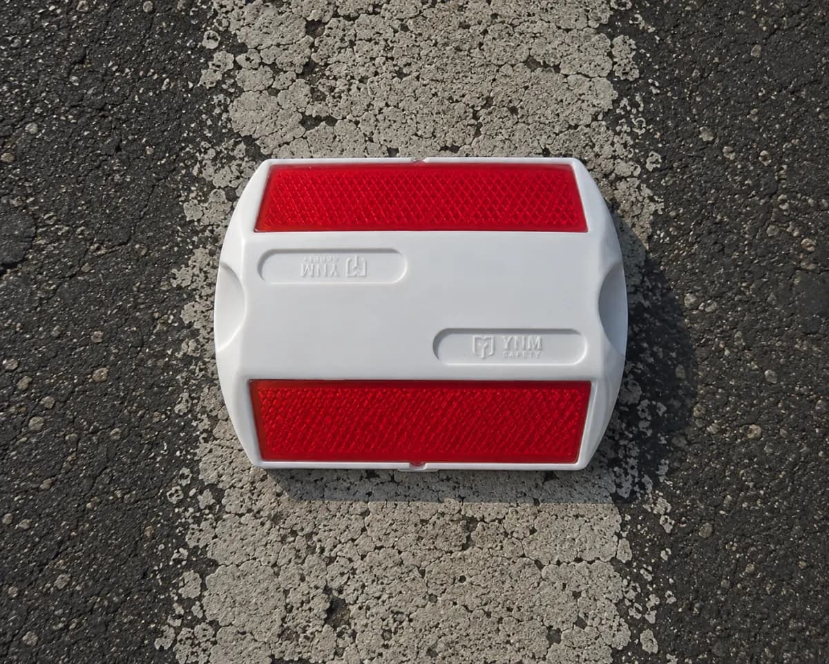 Red Road Stud Manufacturers - YNM Safety Road Safety Furniture | Road Safety Equipment India
