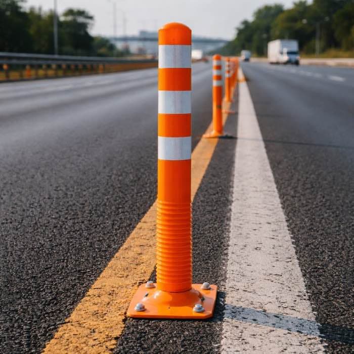 Spring Post (1000 mm) - YNM Safety Road Safety Furniture | Road Safety Equipment India