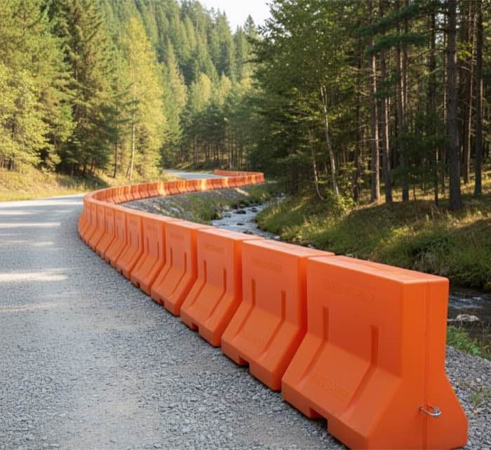 Water Barricade (2000 mm) - YNM Safety Road Safety Furniture | Road Safety Equipment India