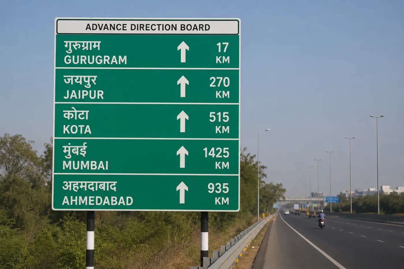 Advance Direction Boards Manufacturers — manufactured by YNM Safety, road marking and road safety products