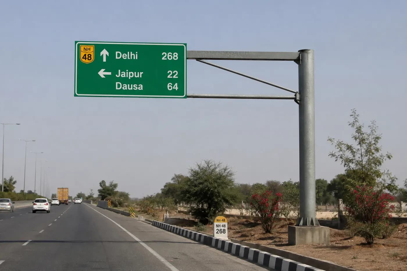 Cantilever Signage Manufacturers — manufactured by YNM Safety, road marking and road safety products