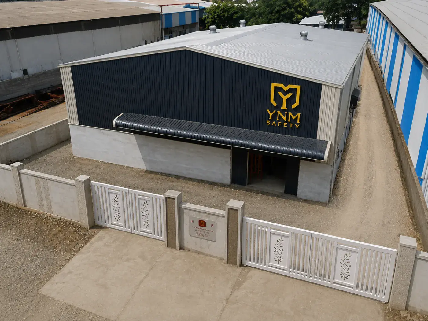 YNM Safety factory — Hyderabad manufacturing facility for road marking paints and crash barriers