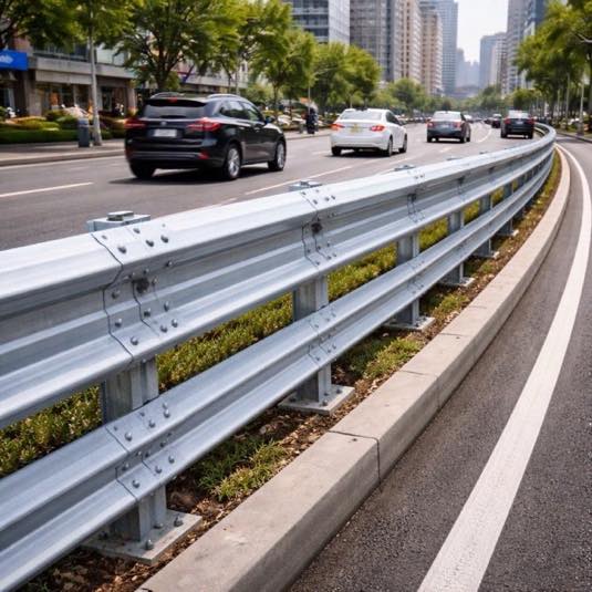 Double W Beam Crash Barriers - YNM Safety | Hot Thermoplastic Paint Manufacturers India - Image 2