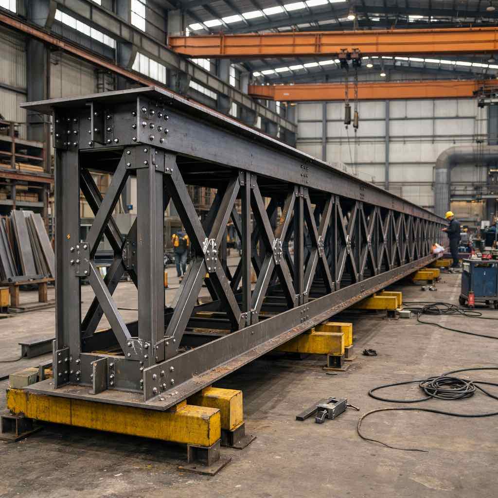 Open Web Bridge Girders - YNM Safety Fabrication | Custom Steel Metal Fabrication India