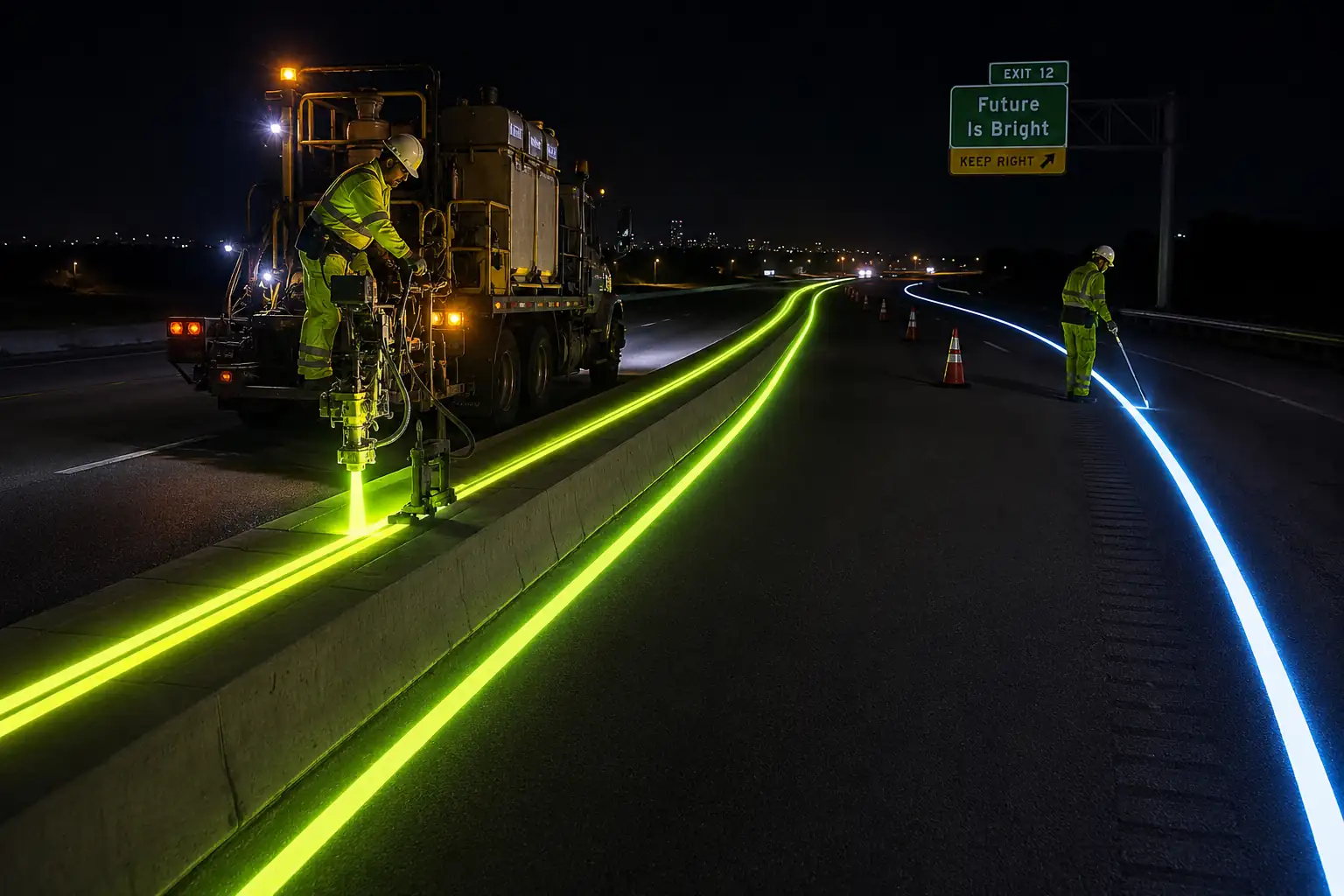 Neon Light Paint β manufactured by YNM Safety India, road marking and road safety products