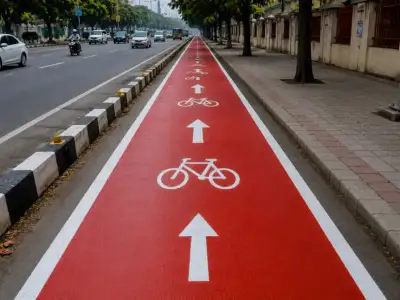 MMA resin cold plastic cycle track marking paint — YNM Safety
