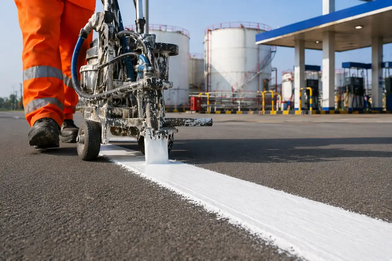 CR Based Road Marking Paint by YNM Safety