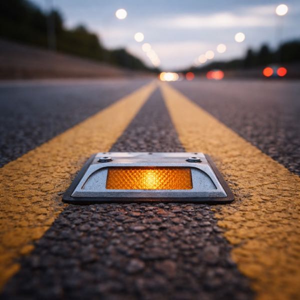 Road Stud - Aluminium - YNM Safety Road Safety Furniture | Road Safety Equipment India