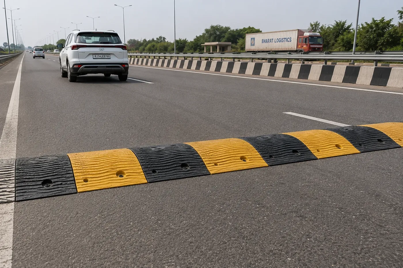 Highway Speed Breakers Manufacturers - YNM Safety Road Safety Furniture | Road Safety Equipment India