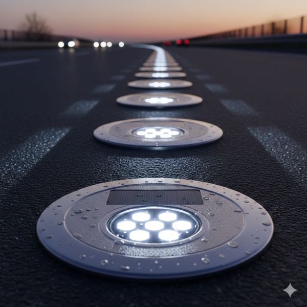 Solar Stud - Aluminium - YNM Safety Road Safety Furniture | Road Safety Equipment India