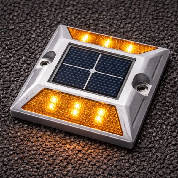 Solar Stud - Square Aluminium - YNM Safety Road Safety Furniture | Road Safety Equipment India