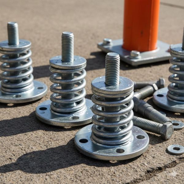 Spring Post Anchor Fasteners - YNM Safety Road Safety Furniture | Road Safety Equipment India
