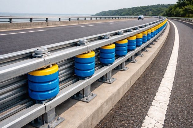 Roller Beam Crash Barriers - YNM Safety | Hot Thermoplastic Paint Manufacturers India - Image 4