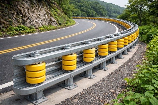 Roller Beam Crash Barriers - YNM Safety | Hot Thermoplastic Paint Manufacturers India - Image 2