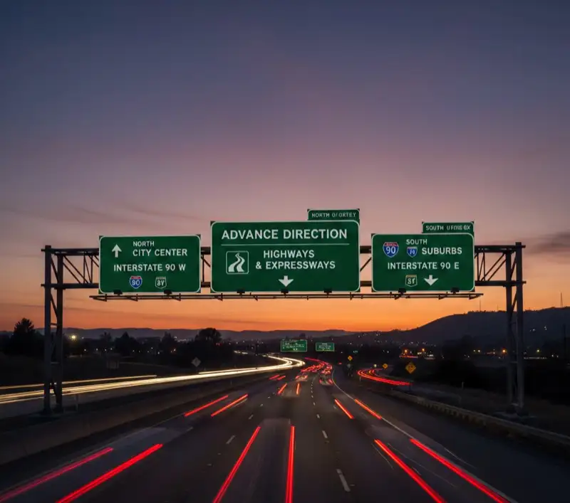 Advance Direction Boards - YNM Safety | Hot Thermoplastic Paint Manufacturers India - Image 1