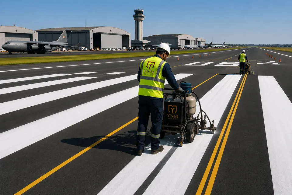 Export airfield upgrade programme marking paint — YNM Safety airfield marking paint manufacturers
