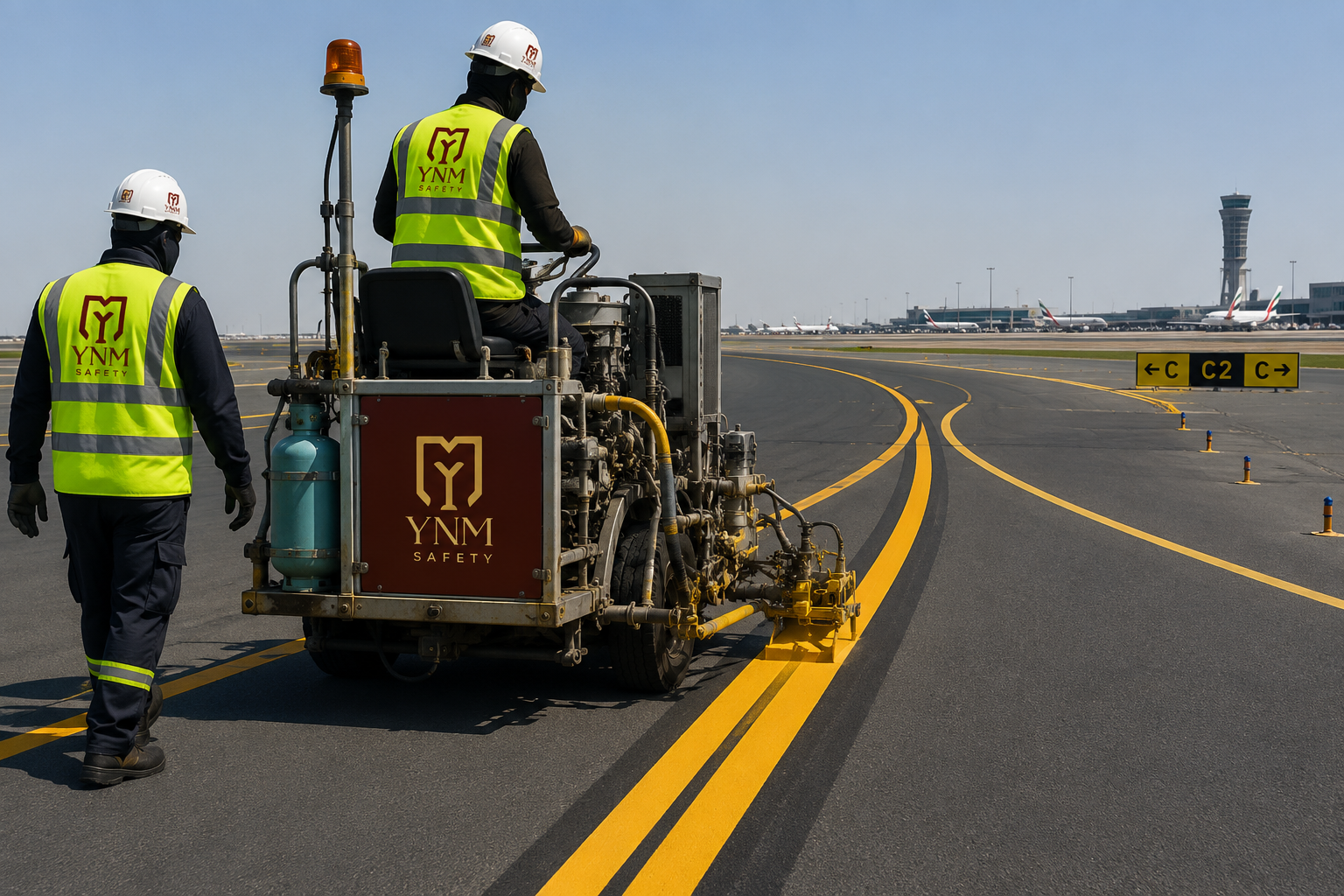 Taxiway paint — YNM Safety airport marking paint manufacturers