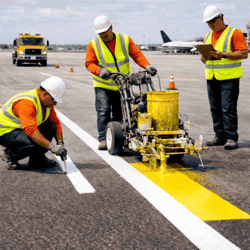 Waterborne Airfield Marking Paints - YNM Safety | Hot Thermoplastic Paint Manufacturers India - Image 3