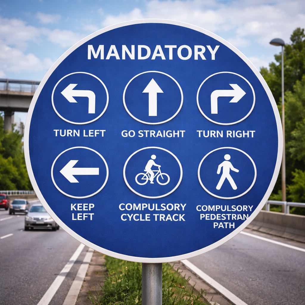 Mandatory Sign Board (Circular) - YNM Safety | Hot Thermoplastic Paint Manufacturers India - Image 2