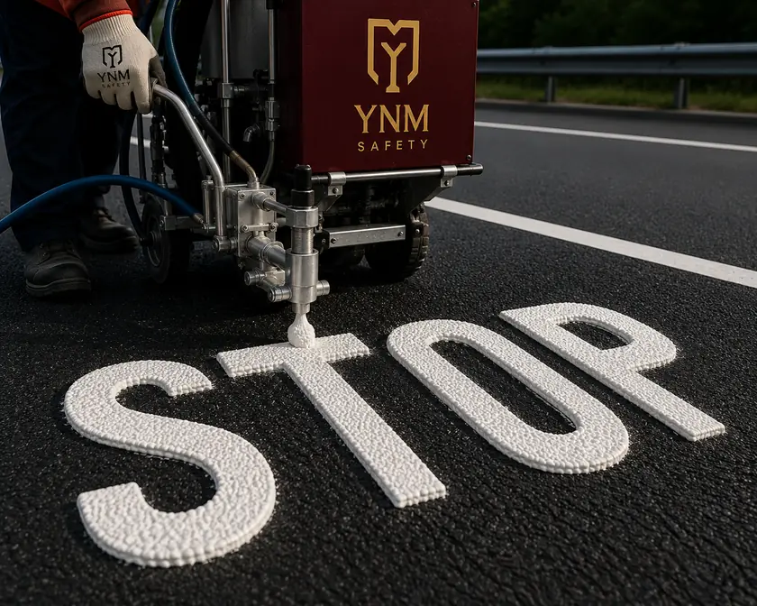 Raised sign marking paint — YNM Safety cold plastic paint manufacturers